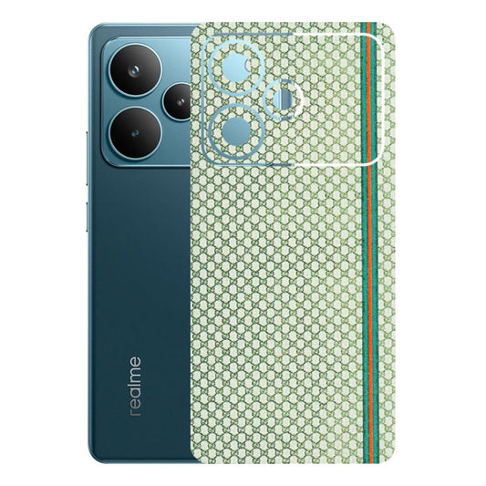 Realme Phone Skins (All Models) - Gucci Fabric Pattern - 3D Embossed Finish (L-73) Realme P4 Pro 5G