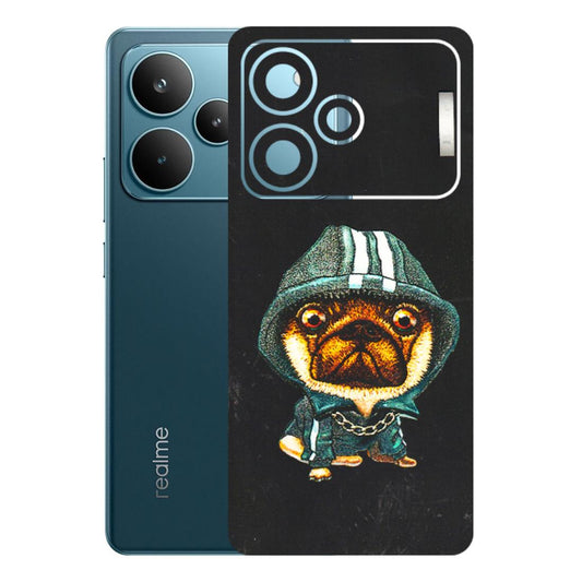 Realme Phone Skins (All Models) - Puppy N Hoodie - 3D Embossed Finish (L-90) Realme P4 Pro 5G