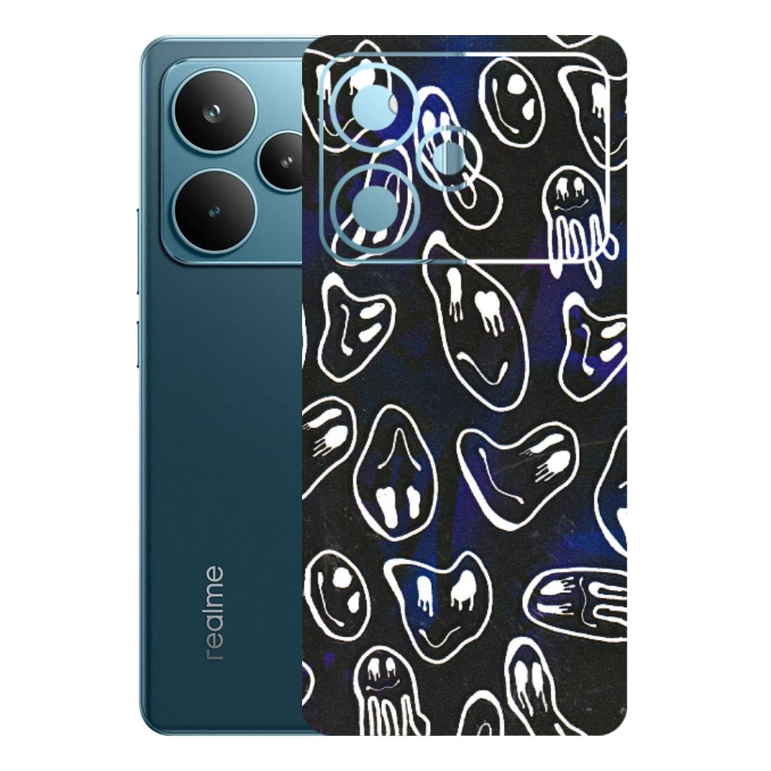 Realme Phone Skins (All Models) - Distorted Smileys - 3D Embossed Finish (L-92) Realme P4 Pro 5G