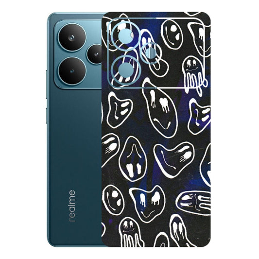 Realme Phone Skins (All Models) - Distorted Smileys - 3D Embossed Finish (L-92) Realme P4 Pro 5G
