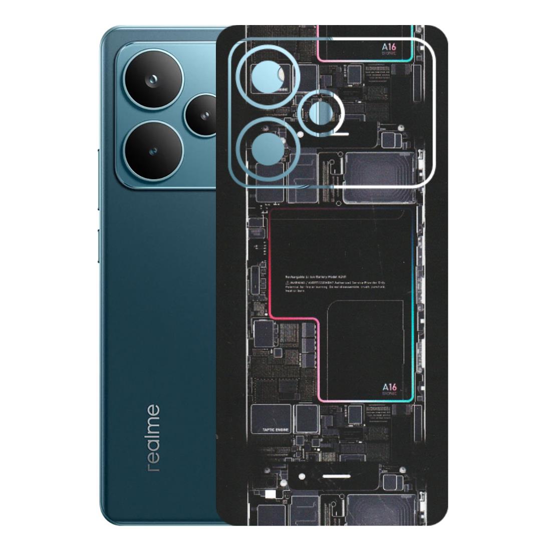Realme Phone Skins (All Models) - Motherboard Circuit Layout - Matte Finish (M-117) Realme P4 Pro 5G