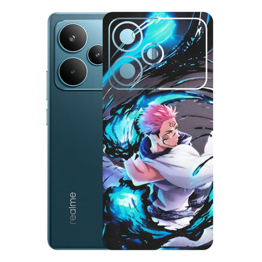 Realme Phone Skins (All Models) - New Jujutsu Kaisen Grey Blue Anime - Matte Finish (M-127) Realme P4 Pro 5G