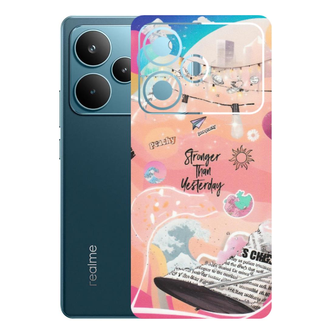 Realme Phone Skins (All Models) - Stronger Then Yesterday - Matte Finish (M-128) Realme P4 Pro 5G