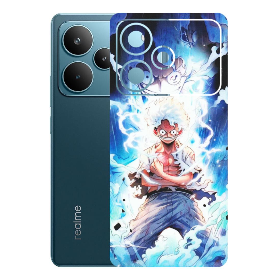Realme Phone Skins (All Models) - Blue Thunder Luffy Anime - Matte Finish (M-132) Realme P4 Pro 5G