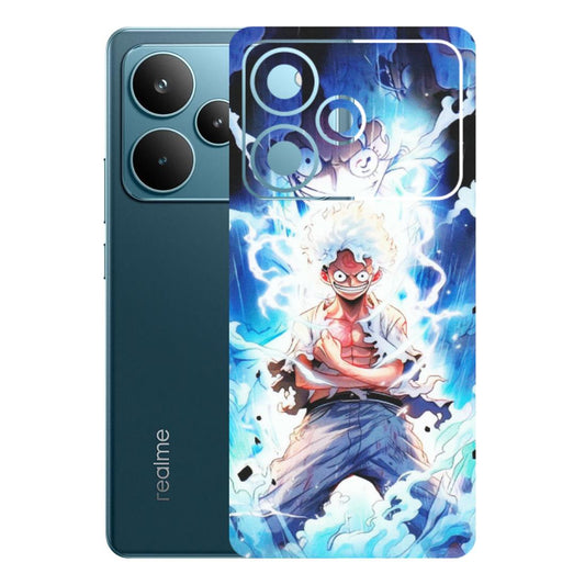 Realme Phone Skins (All Models) - Blue Thunder Luffy Anime - Matte Finish (M-132) Realme P4 Pro 5G