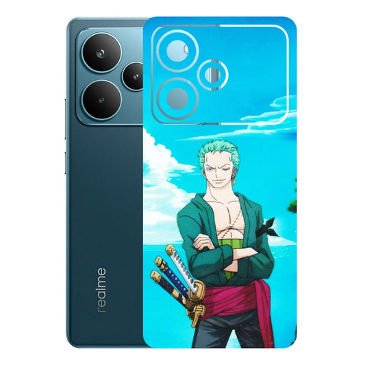 Realme Phone Skins (All Models) - Cool Swordman Zoro Anime - Matte Finish (M-143) Realme P4 Pro 5G