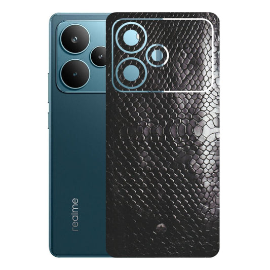 Realme Phone Skins (All Models) - Black Snack Leather - Matte Finish (M-147) Realme P4 Pro 5G
