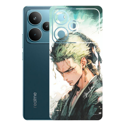 Realme Phone Skins (All Models) - Pirate Hunter One Piece Anime - Matte Finish (M-157) Realme P4 Pro 5G