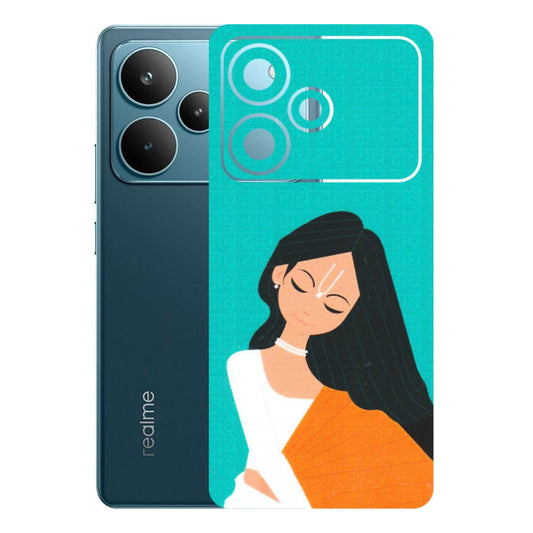 Realme Phone Skins (All Models) - Radhe Radhe With Hindu Symbol - Matte Finish (M-164) Realme P4 Pro 5G