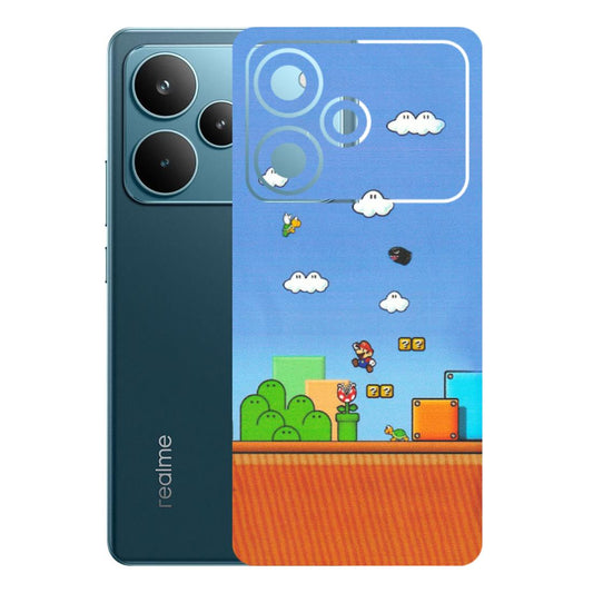 Realme Phone Skins (All Models) - Mario Game Scene - Matte Finish (M-24) Realme P4 Pro 5G