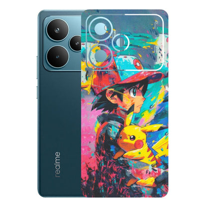 Realme Phone Skins (All Models) - Ash & Pikachu - Matte Finish (M-26) Realme P4 Pro 5G