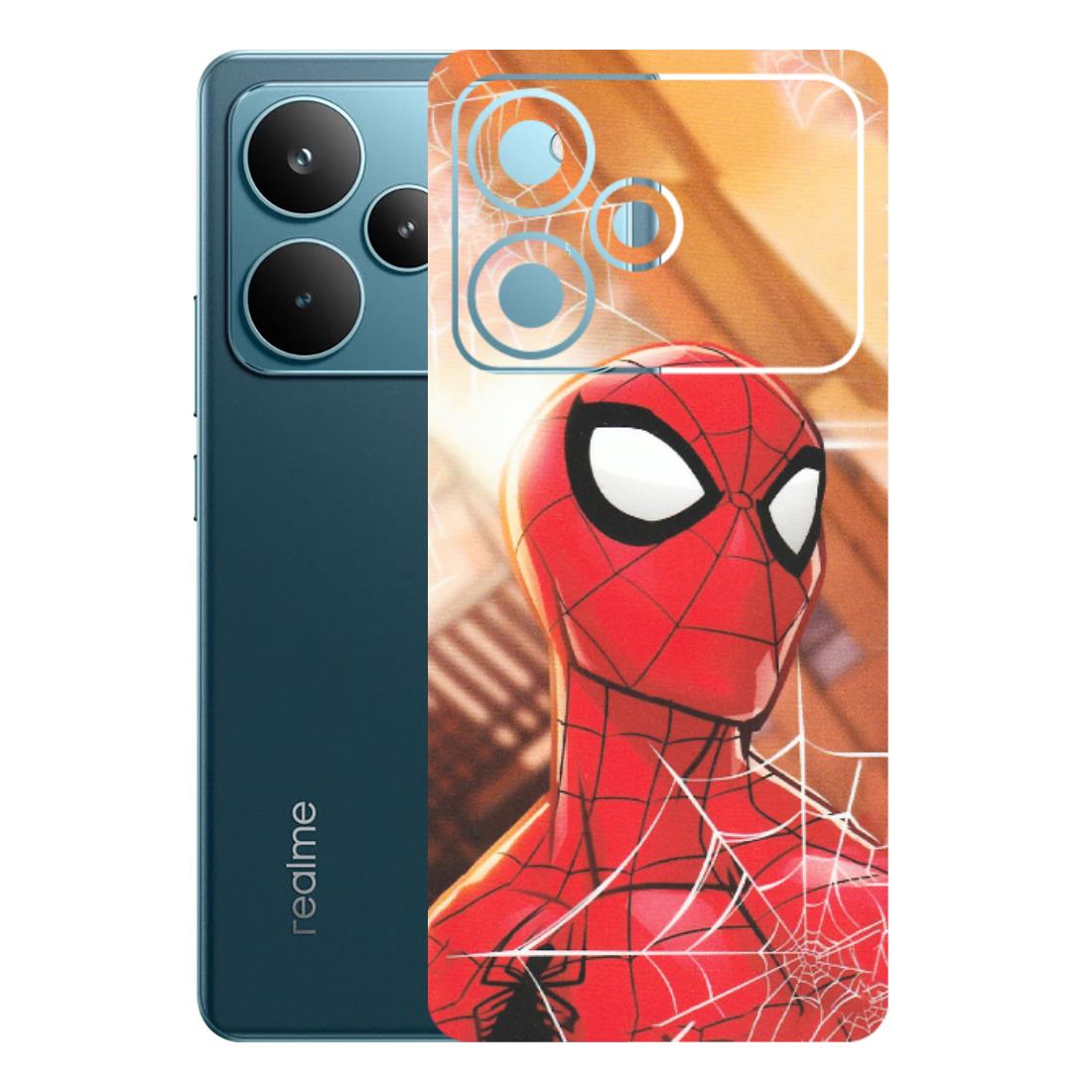 Realme Phone Skins (All Models) - Spiderman Face New - Matte Finish (M-41) Realme P4 Pro 5G