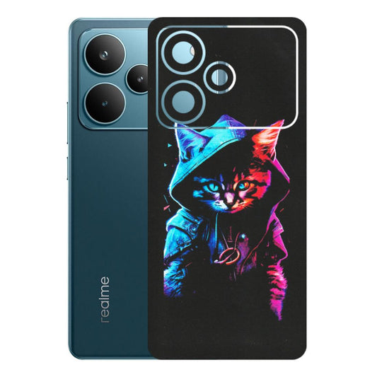 Realme Phone Skins (All Models) - Cyberpunk Cat - Matte Finish (M-45) Realme P4 Pro 5G