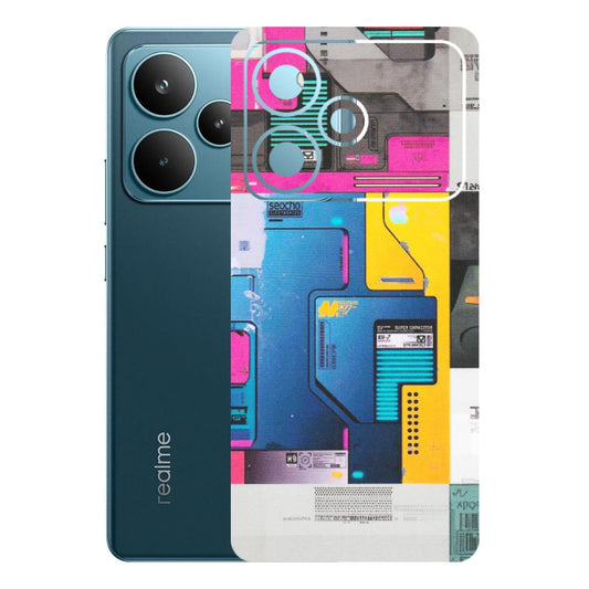 Realme Phone Skins (All Models) - Colourfull Motherboard Internals - Matte Finish (M-55) Realme P4 Pro 5G