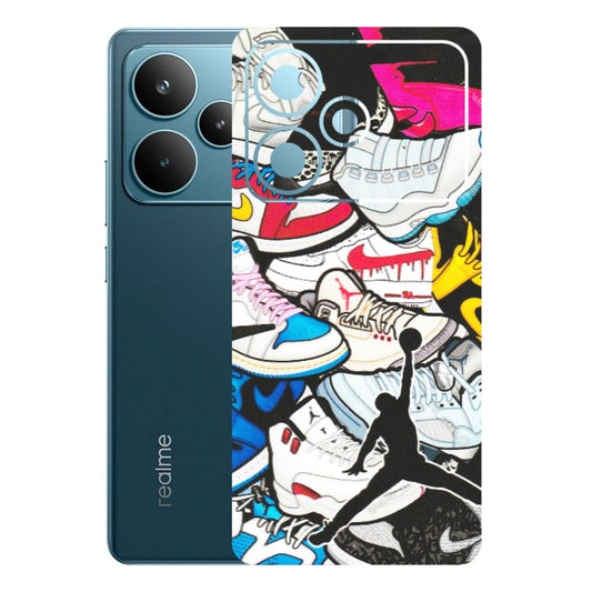 Realme Phone Skins (All Models) - Jordan Sneakers Fan - Matte Finish (M-80) Realme P4 Pro 5G