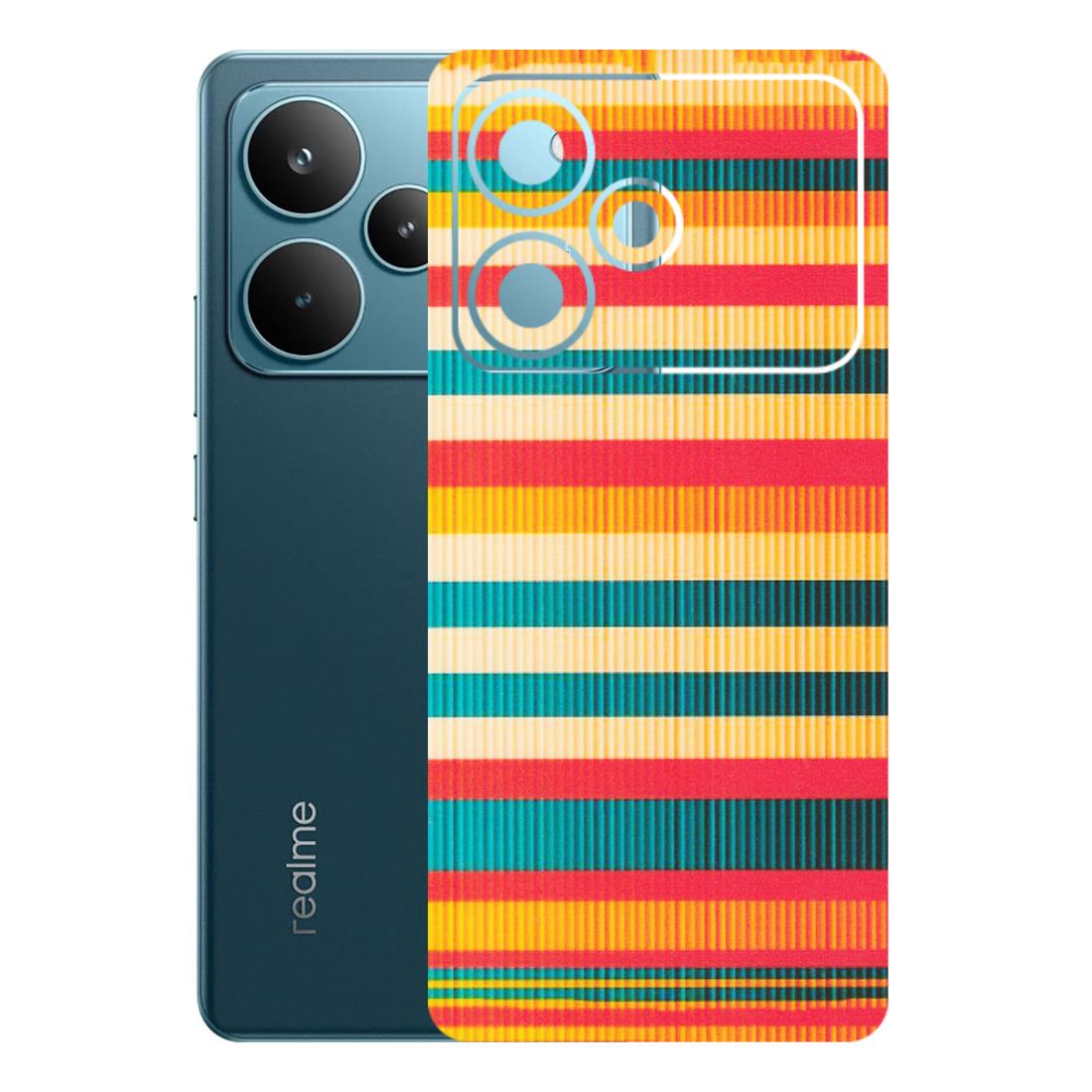 Realme Phone Skins (All Models) - Colourful Stripes Soothing Effect - Matte Finish (M-86) Realme P4 Pro 5G