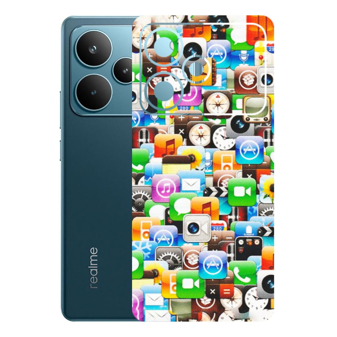 Realme Phone Skins (All Models) - All Apple Icons - Matte Finish (M-93) Realme P4 Pro 5G