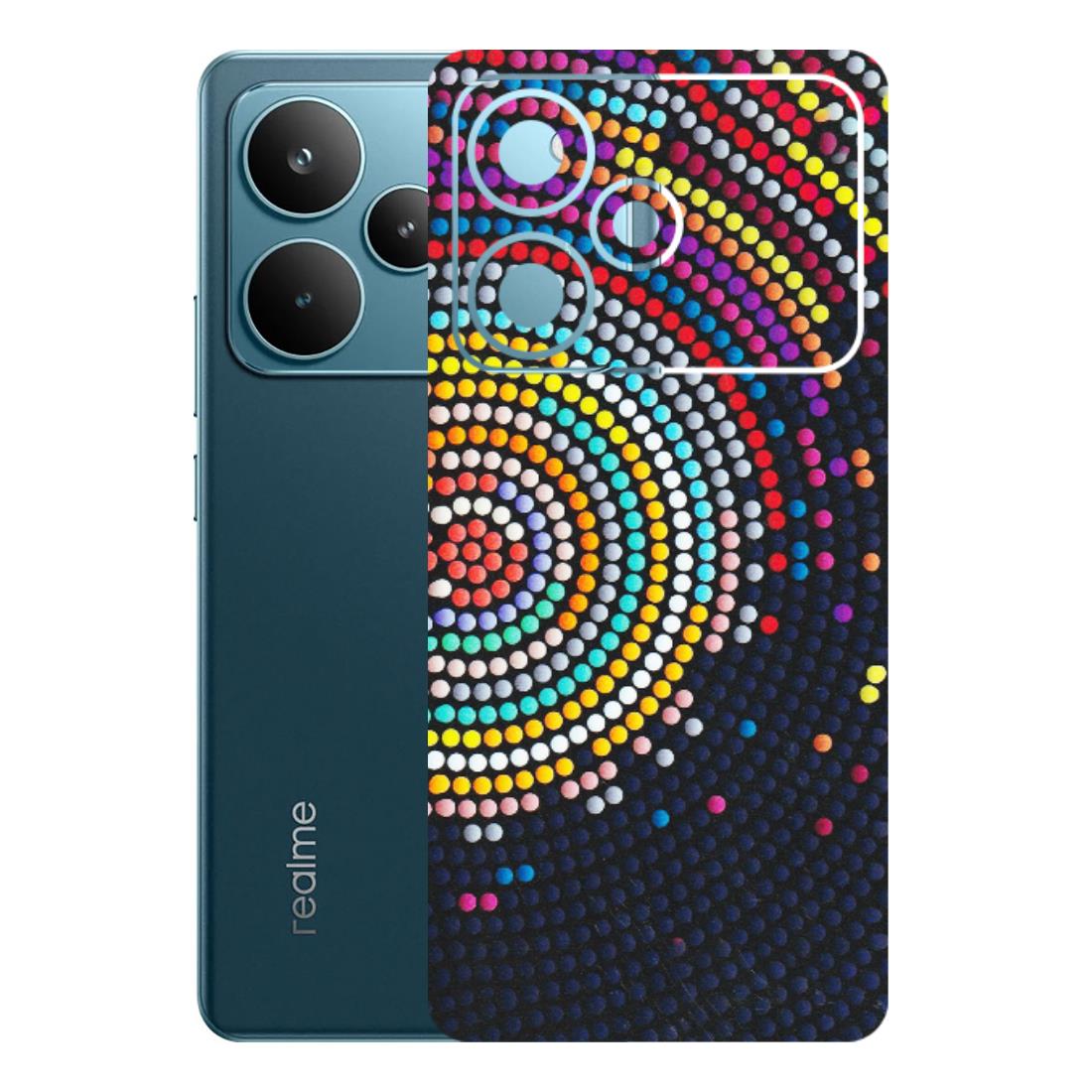 Realme Phone Skins (All Models) - Rainbow Dot Mandala - Matte Finish (M-97) Realme P4 Pro 5G
