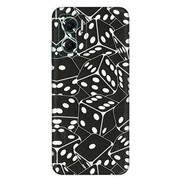Xiaomi Redmi Phone Skins (All Models) - Big Black Dices - 3D Embossed Finish (L-106) Mi 10 5G