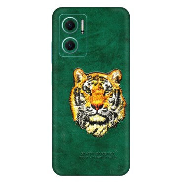 Xiaomi Redmi Phone Skins (All Models) - Leather Feel Tiger - 3D Embossed Finish (L-111) Mi 10 5G