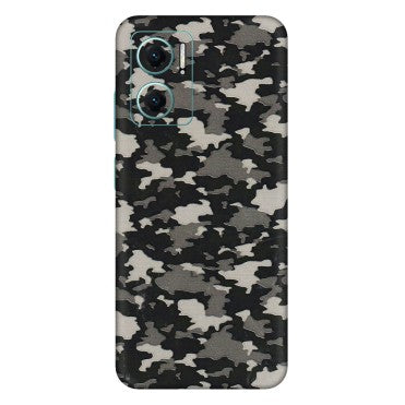 Xiaomi Redmi Phone Skins (All Models) - Black/Grey Camoflaunge - 3D Embossed Finish (L-142) Mi 10 5G