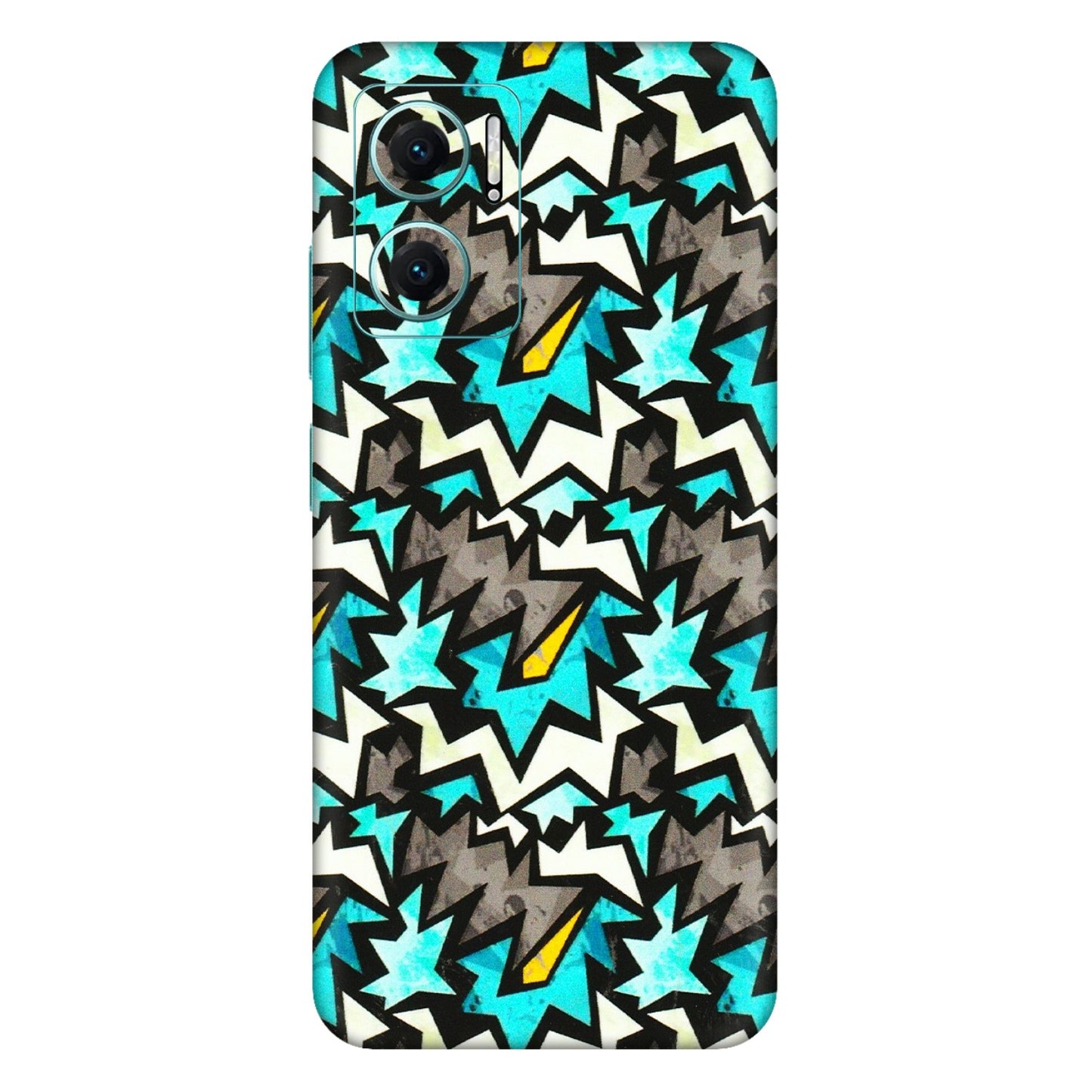 Xiaomi Redmi Phone Skins (All Models) - Funky Zig Zag - 3D Embossed Finish (L-223) Mi 10 5G