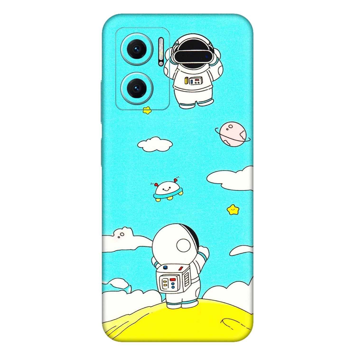 Xiaomi Redmi Phone Skins (All Models) - Blue Skies Astro Float - 3D Embossed Finish (L-230) Mi 10 5G