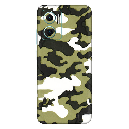 Xiaomi Redmi Phone Skins (All Models) - Camouflages White And Green - 3D Embossed Finish (L-243) Mi 10 5G