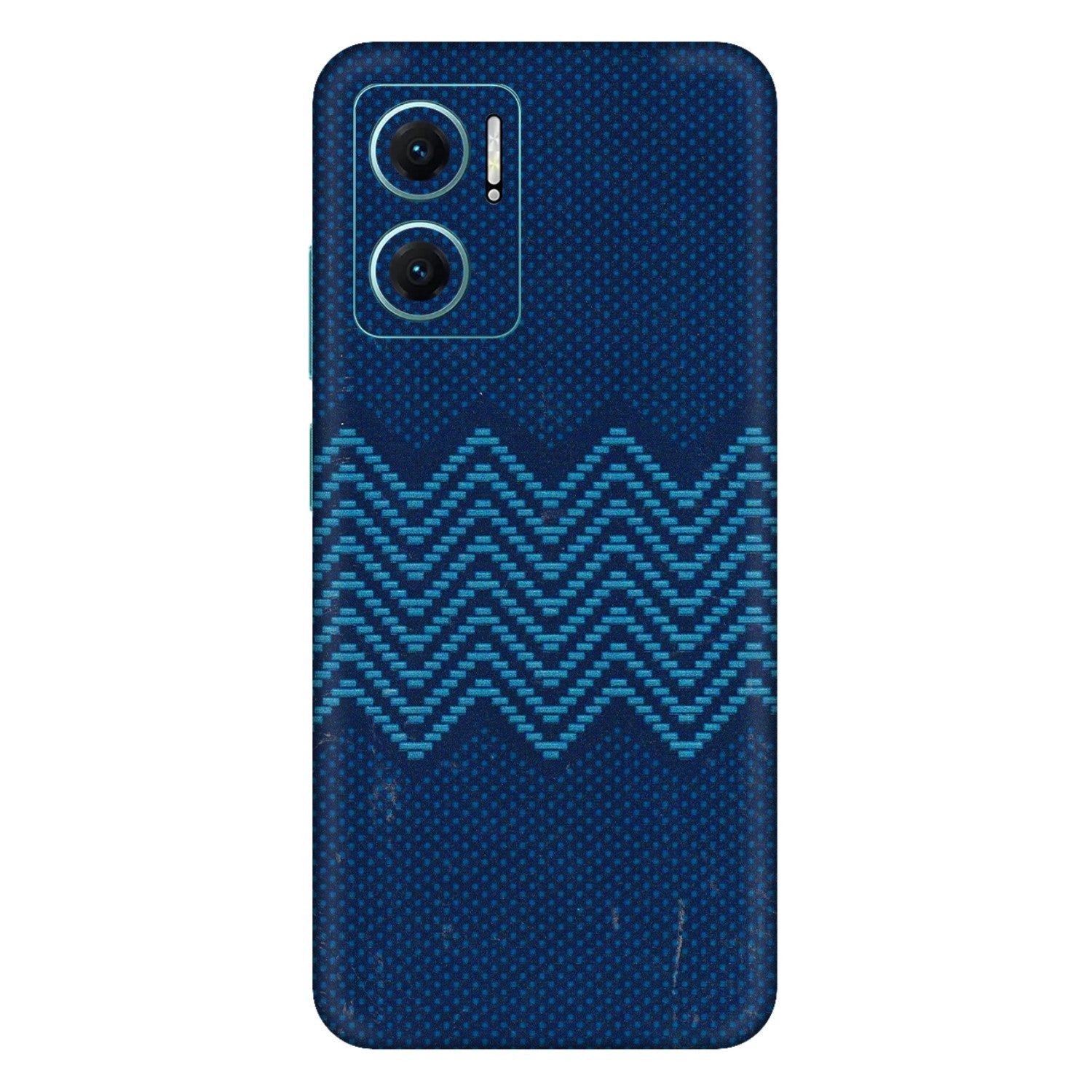Xiaomi Redmi Phone Skins (All Models) - Blue Sober Waves - 3D Embossed Finish (L-306) Mi 10 5G