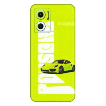 Xiaomi Redmi Phone Skins (All Models) - Lime Green Porche - 3D Embossed Finish (L-30) Mi 10 5G