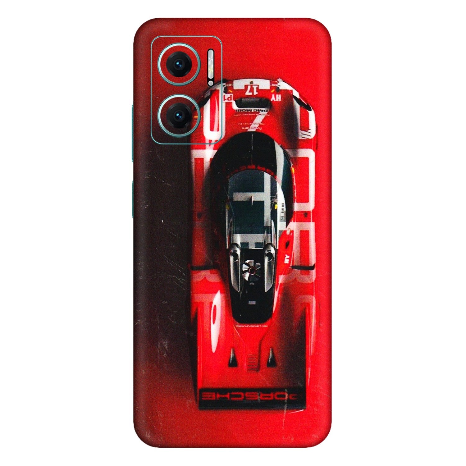 Xiaomi Redmi Phone Skins (All Models) - Red Porsche Car Logo - 3D Embossed Finish (L-315) Mi 10 5G