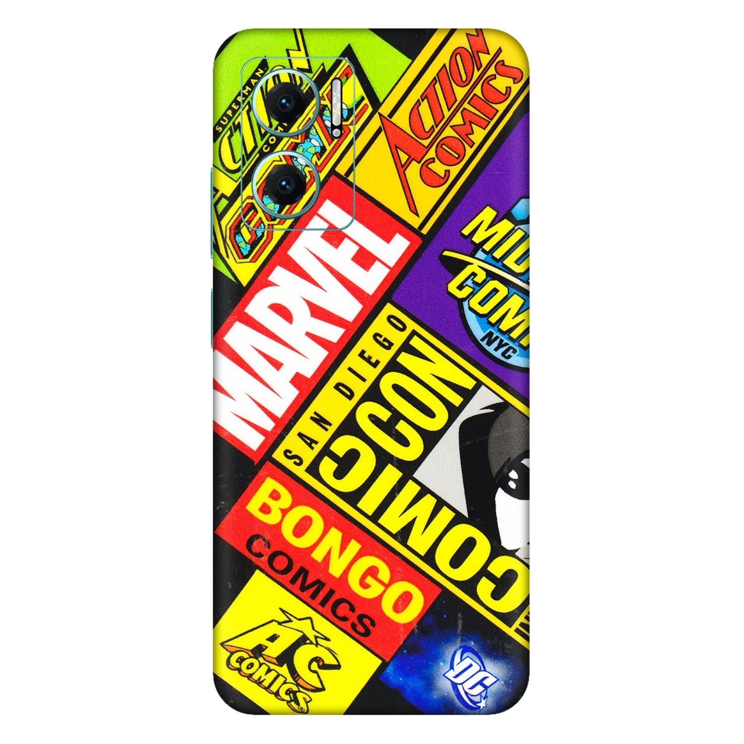 Xiaomi Redmi Phone Skins (All Models) - Bongo Comic Con - 3D Embossed Finish (L-325) Mi 10 5G