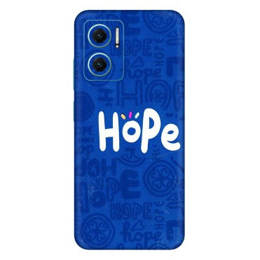 Xiaomi Redmi Phone Skins (All Models) - Hope Doodles Blue - 3D Embossed Finish (L-43) Mi 10 5G