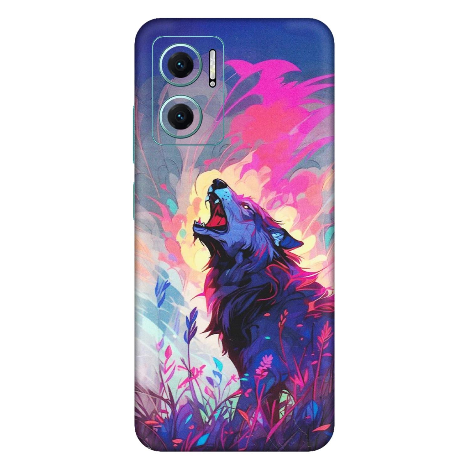 Xiaomi Redmi Phone Skins (All Models) - New Wild Wolf Abstract - Matte Finish (M-125) Mi 10 5G