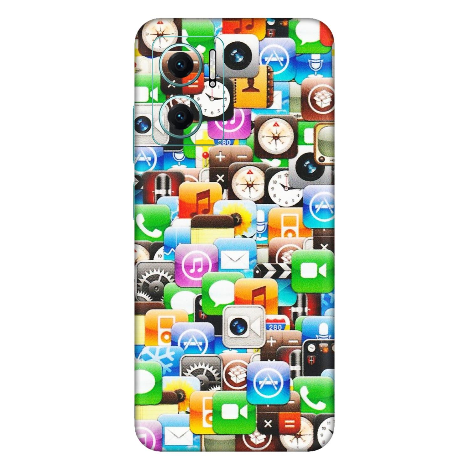 Xiaomi Redmi Phone Skins (All Models) - All Apple Icons - Matte Finish (M-93) Mi 10 5G