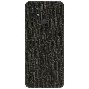 Xiaomi Redmi Phone Skins (All Models) - Black Abstract Pattern - 3D Embossed Finish (L-117) Redmi 10