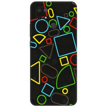 Xiaomi Redmi Phone Skins (All Models) - Black Shapes - 3D Embossed Finish (L-131) Redmi 10