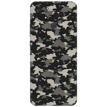 Xiaomi Redmi Phone Skins (All Models) - Black/Grey Camoflaunge - 3D Embossed Finish (L-142) Redmi 10