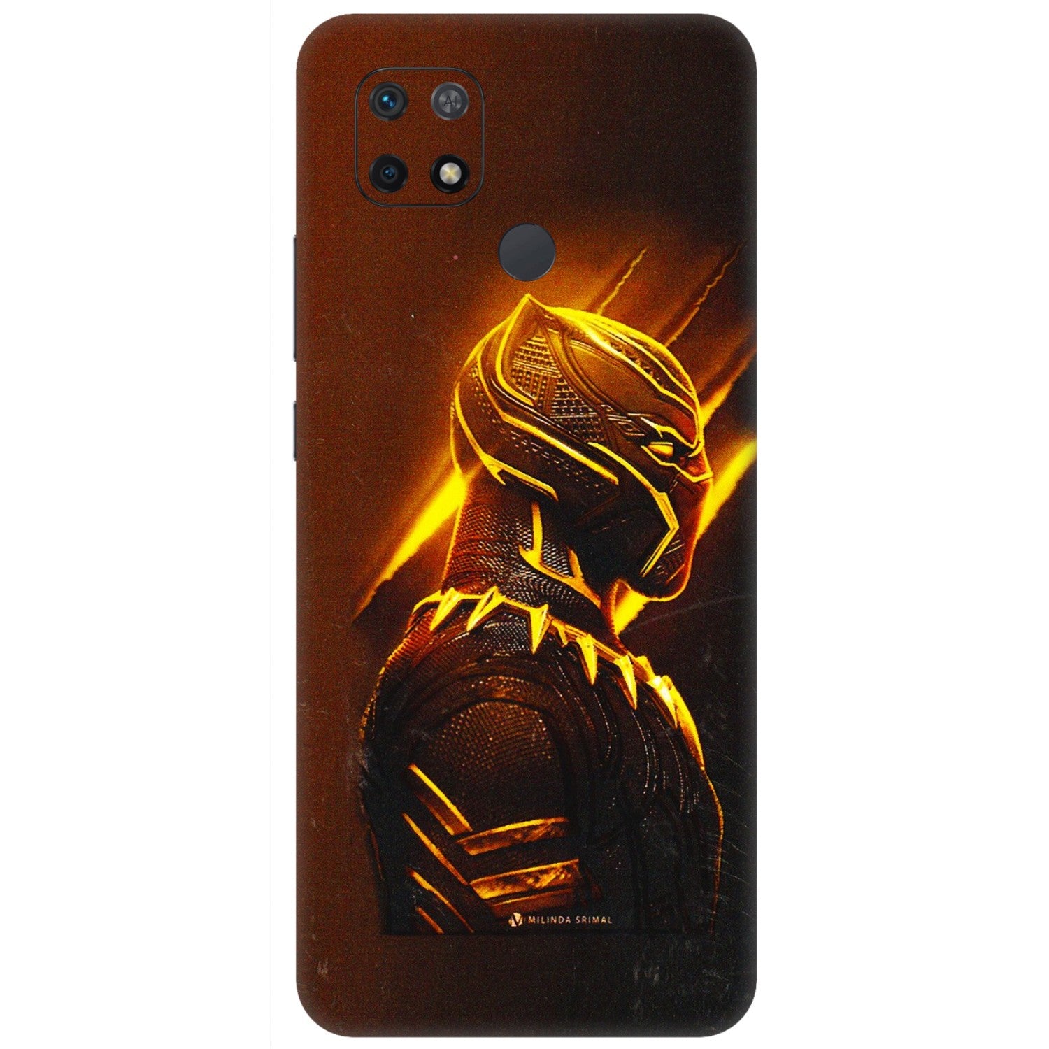 Xiaomi Redmi Phone Skins (All Models) - Gold Black Panther - 3D Embossed Finish (L-181) Redmi 10