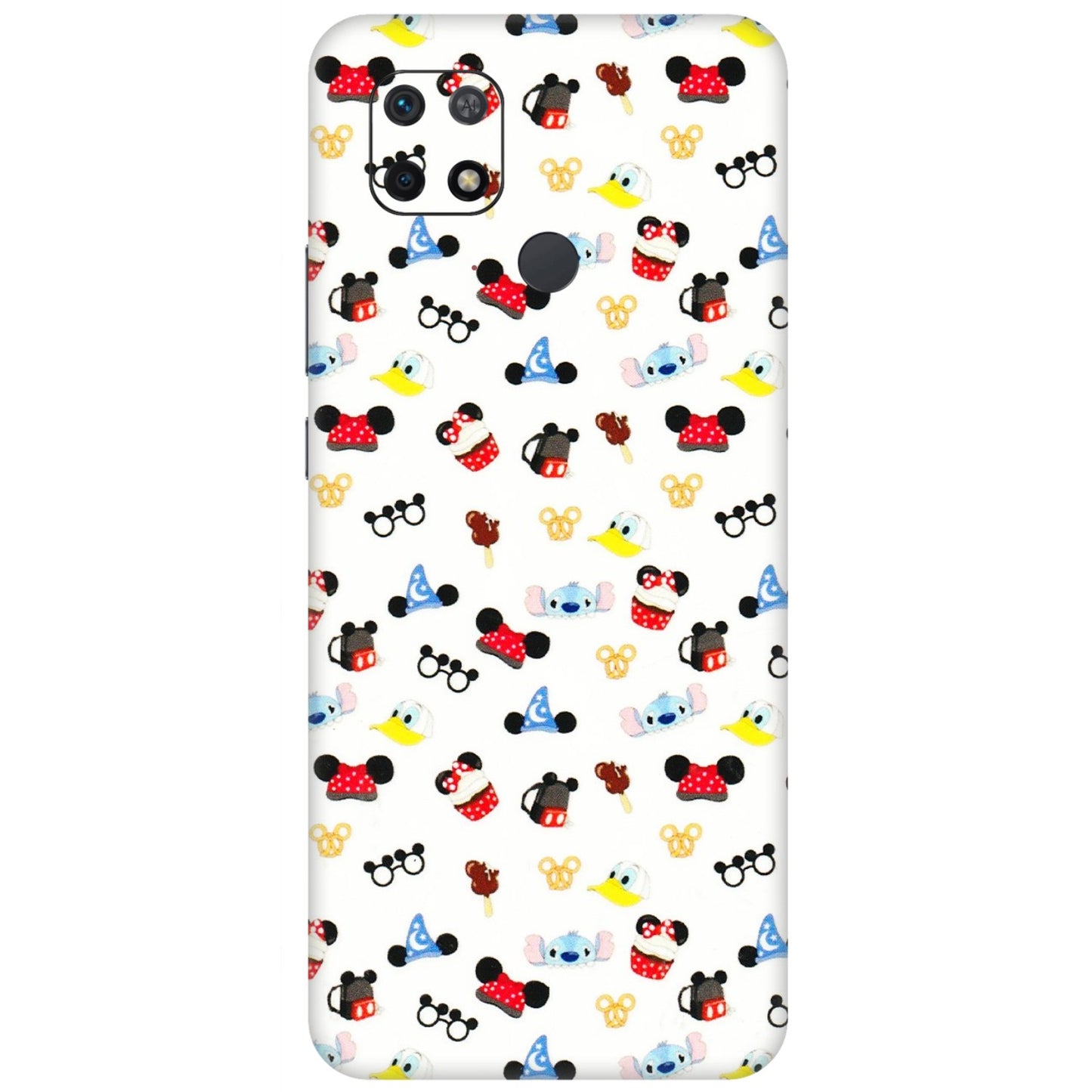 Xiaomi Redmi Phone Skins (All Models) - Minnie Mouse & Donald Doodles s - 3D Embossed Finish (L-194) Redmi 10