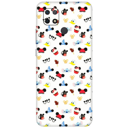 Xiaomi Redmi Phone Skins (All Models) - Minnie Mouse & Donald Doodles s - 3D Embossed Finish (L-194) Redmi 10