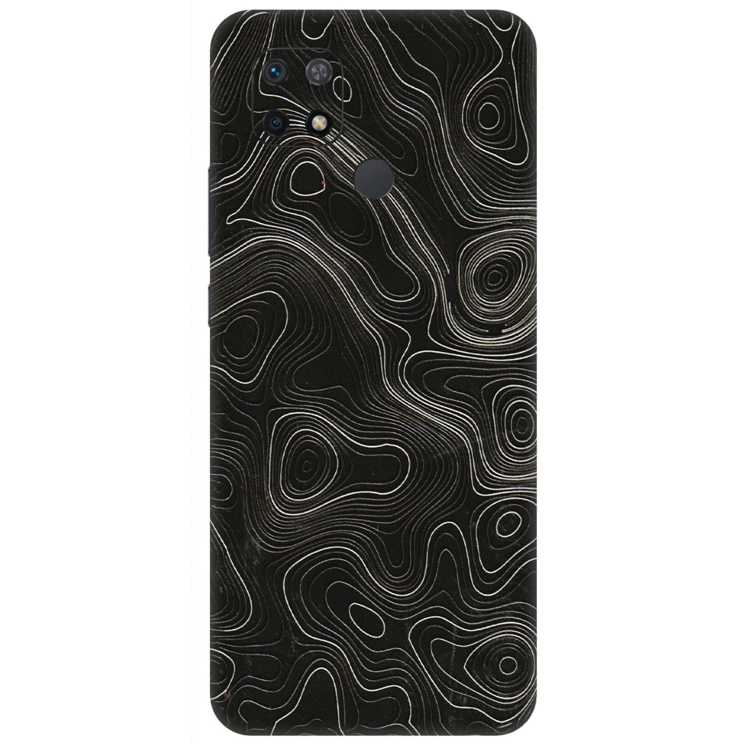 Xiaomi Redmi Phone Skins (All Models) - Black Swirl - 3D Embossed Finish (L-196) Redmi 10
