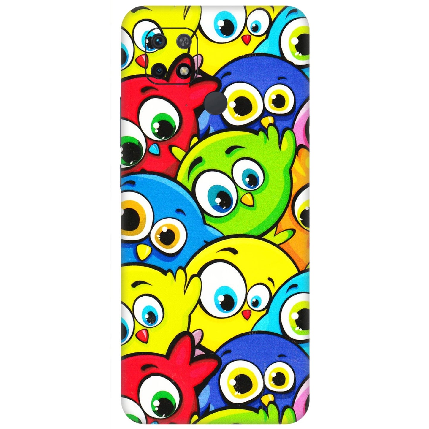 Xiaomi Redmi Phone Skins (All Models) - Cute Fluffy Birds - 3D Embossed Finish (L-213) Redmi 10