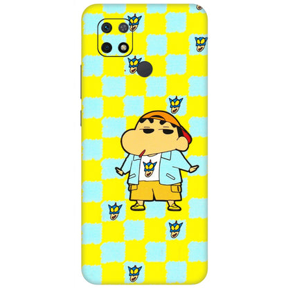 Xiaomi Redmi Phone Skins (All Models) - Yellow Blue Shinchan Cute - 3D Embossed Finish (L-221) Redmi 10