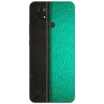 Xiaomi Redmi Phone Skins (All Models) - Black Green Dual  Leather Stich - 3D Embossed Finish (L-233) Redmi 10