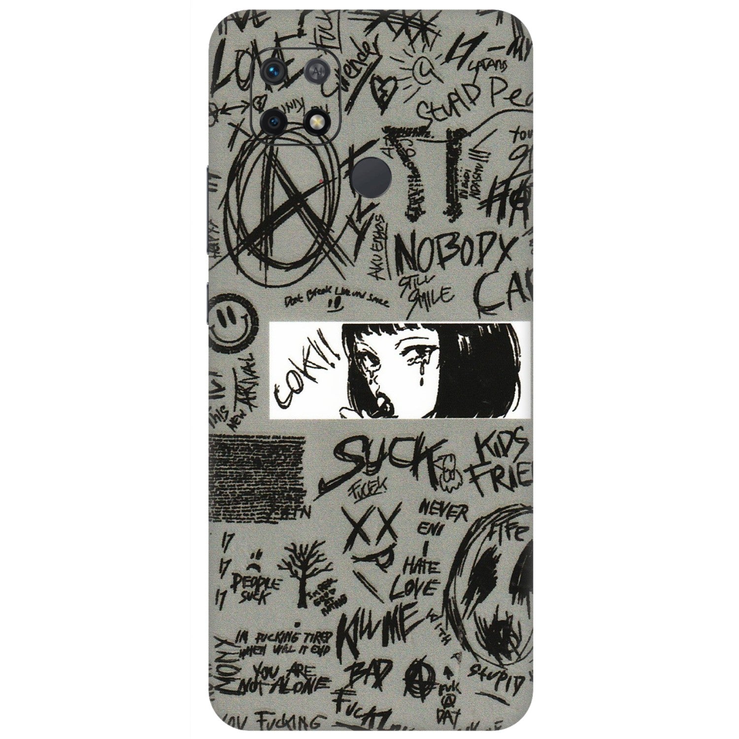 Xiaomi Redmi Phone Skins (All Models) - Never Have Love Anime - 3D Embossed Finish (L-260) Redmi 10