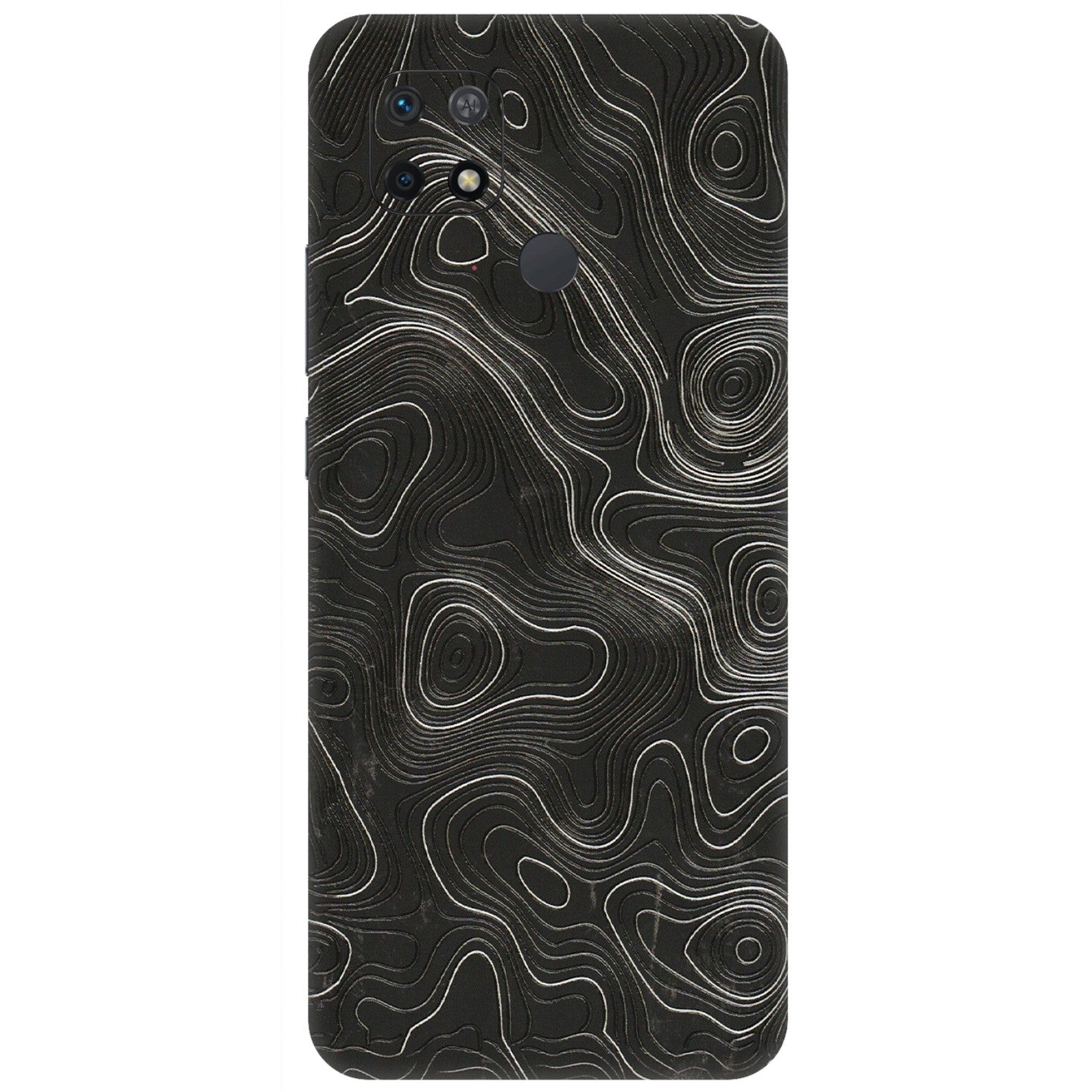 Xiaomi Redmi Phone Skins (All Models) - Abstract White Line Map - 3D Embossed Finish (L-269) Redmi 10