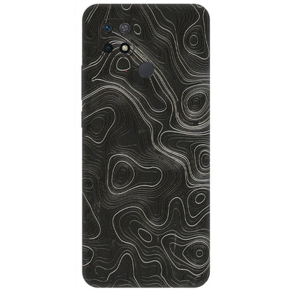 Xiaomi Redmi Phone Skins (All Models) - Abstract White Line Map - 3D Embossed Finish (L-269) Redmi 10