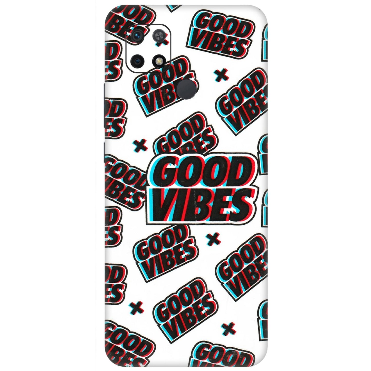 Xiaomi Redmi Phone Skins (All Models) - Good Vibes - 3D Embossed Finish (L-282) Redmi 10