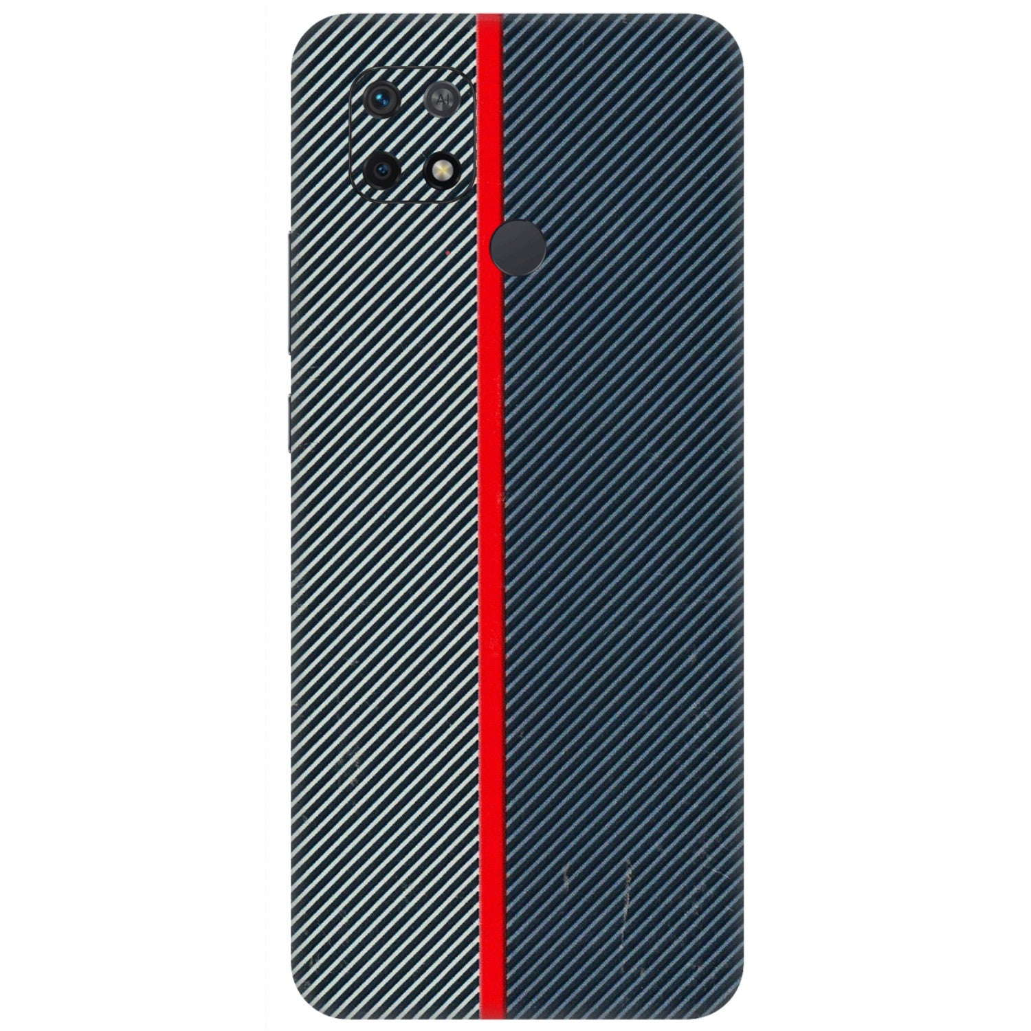 Xiaomi Redmi Phone Skins (All Models) - Blue Sober Lines - 3D Embossed Finish (L-305) Redmi 10